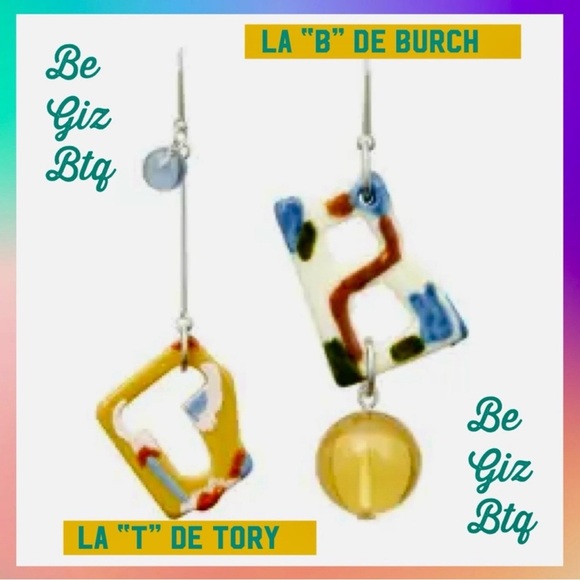 🆕 TORY BURCH New Designer Unique Mismatched Earrings -No Offers-PriceFirm - Picture 3 of 6